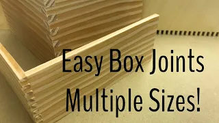 One Box Joint Jig...Many Sizes...No Dado Required!