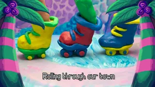 Dinosaurs on Roller skates - Danny Weinkauf (Lyric) - Songs for Children