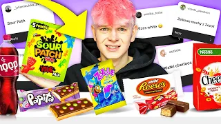 TESTUJĘ ULUBIONE SŁODYCZE WIDZÓW #2 😱🍬 | Dominik Rupiński