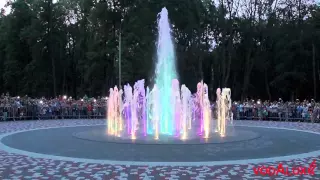 Новый пешеходный фонтан в Новомосковске