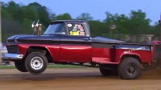 Pro Street Two Wheel Drive Trucks pulling with TNT Truck and Tractor Pulling in Taylorsville, KY!