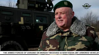 Armed Forces of Ukraine receives 44 new kozak-2m1 armored vehicles