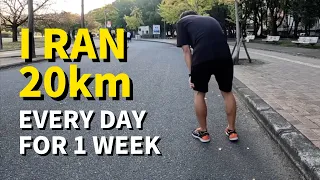 Running Lose Weight? | I Ran 20km Every Day For 1 Week | Cardio Exercise Benefits!