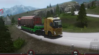 Truckers Of Europe 3 | Lech to Linz | Heavy Wagon Load on Mountain | POV Volvo Drive & Gameplay