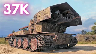 37K Damage with Waffenträger auf E 100  & WT auf E 100 mix World of Tanks, XXX WoT  tank battle