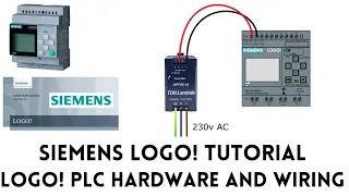 Siemens LOGO hardware and wiring tutorial with sensor and lamp