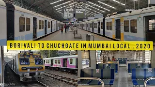 Borivali to Churchgate Ride In Virar - Churchgate Fast Local :Mumbai Local During Restrictions:2020