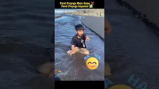 Kelucuan Farel Prayoga dipantai #farelprayoga