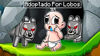 BEBE NOOB ES ADOPTADO POR LOBOS 🐺👨‍👩‍👦 BEBE NOOB ADOPTADO EN MINECRAFT