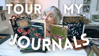 Tour my Sketchbooks & Journals ~ Flip through my art books with me!