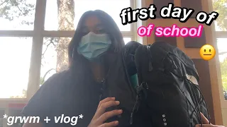 first day of school grwm! first day of high school + vlog (freshman year) *in person*