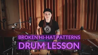 Broken Hi-Hat Patterns - Drum Lesson (RUS SUBS)