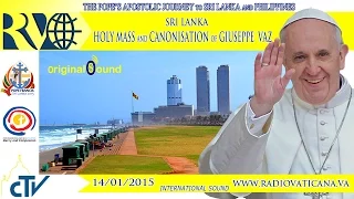 Pope in Sri Lanka - Holy Mass - 2015.01.14