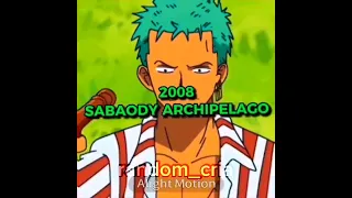 EVOLUTION OF ZORO #onepiece #gear5luffy #2023  #luffy #nami #sanji #brook #usopp