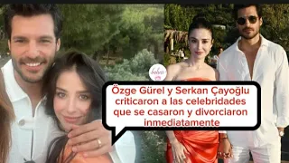 Ozge Gurel y su marido critican a las celebridades que se casaron y divorciaron inmediatamente