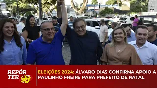 ELEIÇÕES 2024: Álvaro Dias confirma apoio a Paulinho Freire para prefeito de Natal