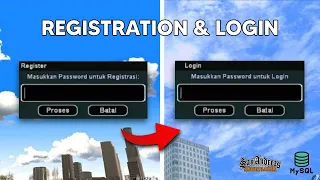 Registrasi & Login System MySQL- Cara Membuat Server Roleplay Samp [SAMPSHARP] #2