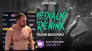 KARLOS BENDA : Reakce na MEDIÁLNÍ TRÉNINK + VÁŽENÍ ZÁPASNÍKŮ | Clash Of The Stars 7