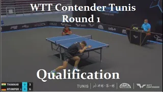 WTT Contender Tunis | K.Stumper : M.Thakkar |  Round 1