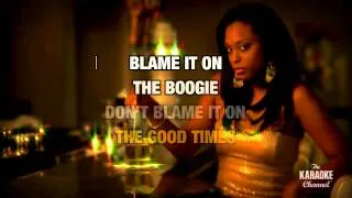 Blame It On The Boogie in the style of The Jacksons | Karaoke with Lyrics