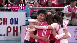 Tots Carlos, Bernadeth Pons GET ONE BACK for Creamline🍦 vs Cignal | 2024 PVL ALL-FILIPINO CONFERENCE