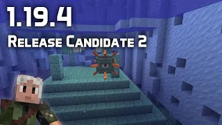 News in Minecraft 1.19.4 Release Candidate 2: Less Thorny Thorns!