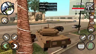 GTA San Andreas Vigilante Rhino Tank mission Level 24 to 42 (No MOD) Android HD