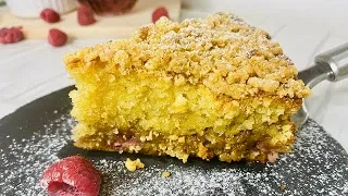 Tasty Raspberry Crumble Cake Recipe