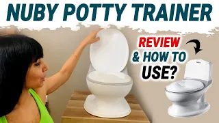 Nuby My Real Potty Training Toilet with Life-Like Flush Button & Sound for Toddlers & Kids#review