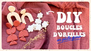 DIY: J’essaie la tendance boucles d’oreilles en pâte fimo! (tuto facile)