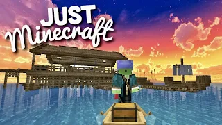 Just Minecraft - Ep.2 : Wooden Ocean Rig!