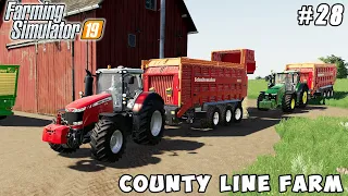 Selling sugar and compost, loading straw | County Line Farm | Farming simulator 19 | Timelapse #28