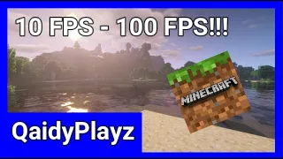 CARA MENGURANGI LAG DI MINECRAFT JAVA 100 WORK!!! - QaidyPlayz