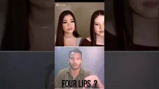 Girl's have four lips#omegle #omeglefunny
