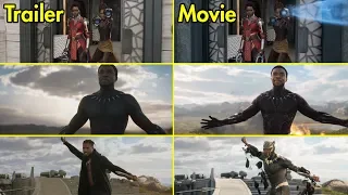 Black Panther - Trailer vs Movie Comparison [4K UHD]