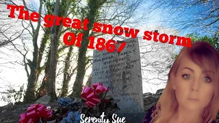 Preban cemetery, very old graves and the great snow storm of 1867