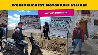 World Highest Motorable Village🤘🏻with Honda Dio | അങ്ങനെ അതും കീഴടക്കി | EP 177