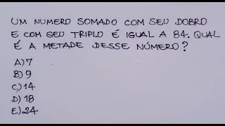 🔥MATEMÁTICA BÁSICA- 😱ESSA É FÁCIL MAS 80% ERRAM! COMO RESOLVER ❓QUESTÃO DE CONCURSO