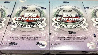 CASE HIT HALL OF FAME AUTO!  NEW RELEASE!  2022 ALLEN & GINTER CHROME BASEBALL CARDS!