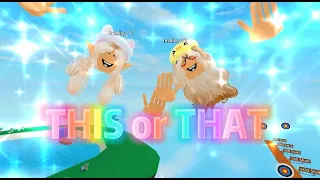 ✨Doing THIS or THAT with my twin sister but in VR!!✨😂(Part 2)*funny*|| Roblox2021|| Miley and Riley