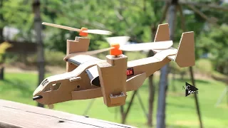 How To Make Toy Helicopter(V-22 Osprey) - Awesome Cardboard DIY