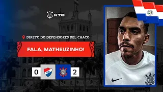 Matheuzinho comenta sobre o seu primeiro gol, o momento do Corinthians e sua contusão