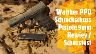 Walther PPQ 9mm Schreckschuss Pistole Review (ausführlich) mit Schusstest