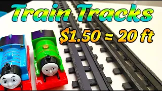 DIY Train Tracks For Less than $2