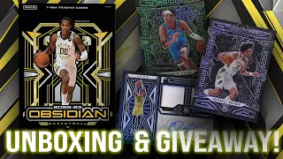 2022/23 Panini Obsidian Basketball Hobby Box Unboxing & Giveaway!