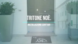 Tritone Noè la paratia Fai da Te, installazione Tipo B (in luce con tubi).