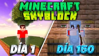 SOBREVIVÍ 150 DÍAS EN UN SKYBLOCK DE MINECRAFT