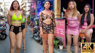 [4K] Pattaya Soi Chaiyapoon , Soi Buakhao , Soi Made in Thailand, 2nd Road | February 2024 Thailand