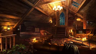 Cozy Attic Ambience - Gentle Indoor Rain Sounds for Sleeping, Study and Relaxation