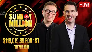 FINAL TABLE - Sunday Million 1M Gtd - Day 2 ♠️ James Hartigan & Nick Walsh ♠️ PokerStars